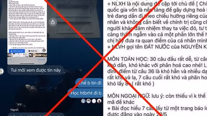 Bộ Công an đang xác minh, làm rõ đối tượng thông tin sai sự thật lộ đề thi tốt nghiệp THPT