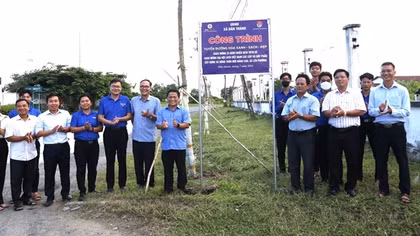 Công ty Nhiệt điện Duyên Hải chung tay xây dựng nông thôn mới tại xã Dân Thành