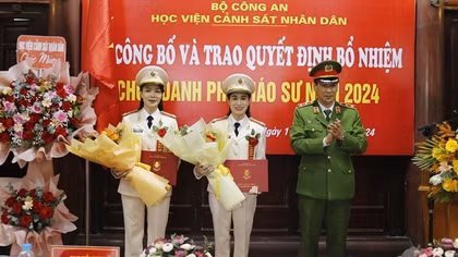Học viện CSND trao quyết định bổ nhiệm chức danh Phó Giáo sư năm 2024