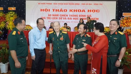 Chiến thắng Bình Giã để lại nhiều bài học kinh nghiệm quý giá trong sự nghiệp xây dựng và bảo vệ Tổ quốc