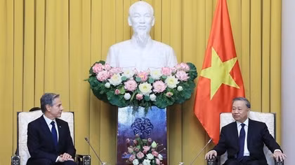 Lãnh đạo Đảng, Nhà nước tiếp Ngoại trưởng Hoa Kỳ Antony Blinken sang chia buồn