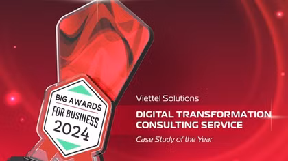 Phương pháp luận về Chuyển đổi số của Viettel Solutions là thành công điển hình tại BIG Awards for Business 2024