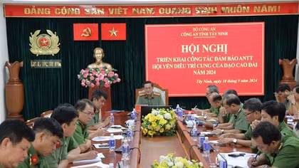 Triển khai phương án đảm bảo an ninh, trật tự Đại lễ hội yến Diêu Trì Cung