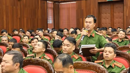 Công an tỉnh Nam Định tổ chức Hội nghị đối thoại với Công an cấp xã