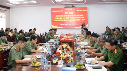 Tăng cường phối hợp giữa Trường ĐH CSND và Công an các tỉnh, thành Tây Nam Bộ
