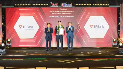 TPBank giữ vững vị trí trong Top 10 ngân hàng Việt Nam uy tín
