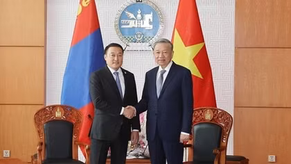 Tổng Bí thư, Chủ tịch nước Tô Lâm hội kiến Chủ tịch Quốc hội Mông Cổ