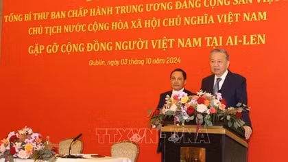 Tổng Bí thư, Chủ tịch nước gặp gỡ đại diện cộng đồng người Việt Nam tại Ireland