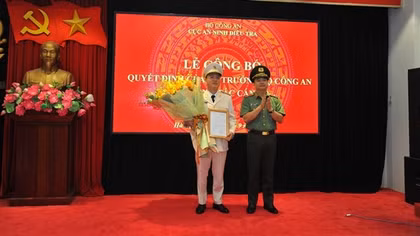 Bổ nhiệm Phó Cục trưởng Cục An ninh điều tra, Bộ Công an