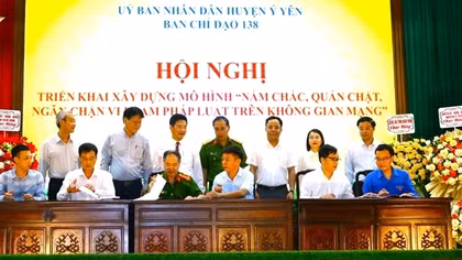 Nam Định ra mắt mô hình ngăn chặn vi phạm pháp luật trên không gian mạng
