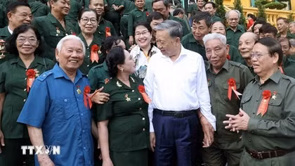Chủ tịch nước: Thanh niên xung phong là biểu tượng sáng ngời của thế hệ trẻ