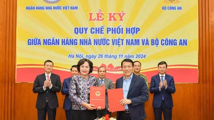 Bộ Công an và Ngân hàng Nhà nước ký quy chế phối hợp