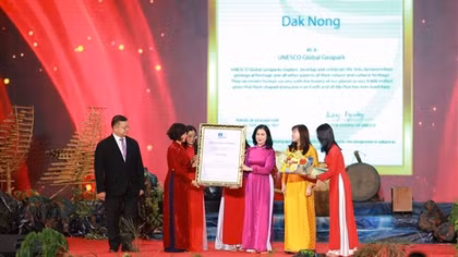 Đắk Nông đón nhận danh hiệu Công viên địa chất toàn cầu UNESCO lần 2