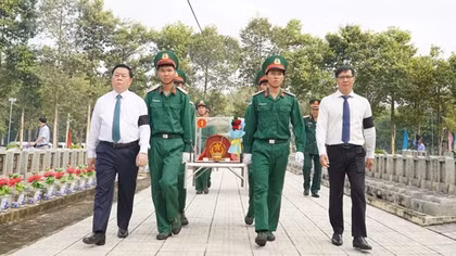 Truy điệu và an táng hơn 170 hài cốt liệt sĩ quân tình nguyện và chuyên gia Việt Nam