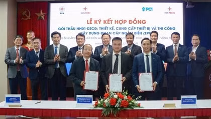 Ký hợp đồng EPC dự án cấp điện từ lưới điện Quốc gia cho huyện Côn Đảo