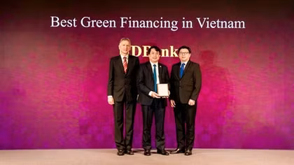 HDBank nhận giải thưởng Tổ chức Tài chính Xanh tốt nhất Việt Nam