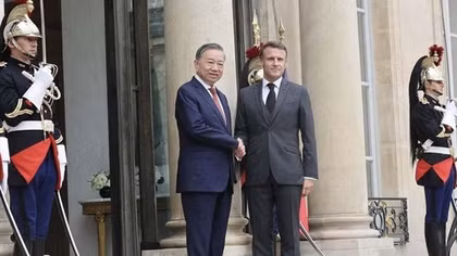 Tổng Bí thư, Chủ tịch nước Tô Lâm hội đàm với Tổng thống Pháp Emmanuel Macron
