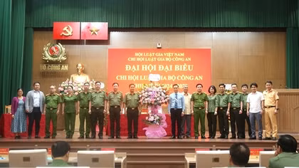 Đại hội đại biểu Chi hội Luật gia Bộ Công an thành công tốt đẹp