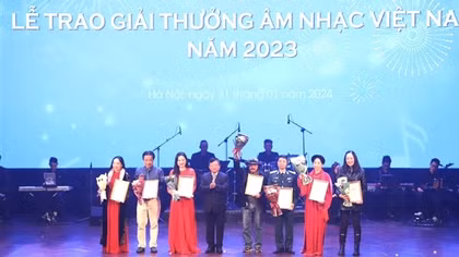 Họa sĩ của Báo CAND đoạt Giải thưởng Âm nhạc Việt Nam năm 2023
