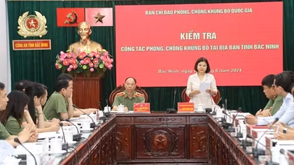 Ban chỉ đạo phòng, chống khủng bố Quốc gia kiểm tra công tác tại địa bàn tỉnh Bắc Ninh