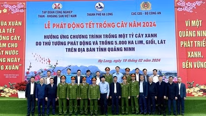 Phát động "Tết trồng cây" góp phần bảo vệ môi trường và phủ xanh vùng than Quảng Ninh