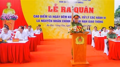 Bà Rịa-Vũng Tàu ra quân cao điểm 45 ngày đêm xử lý vi phạm giao thông