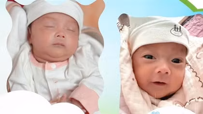 Hai em bé song sinh chào đời cách nhau 5 tuần