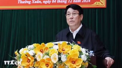 Chủ tịch nước: Huyện Thường Xuân đẩy mạnh phong trào xây dựng đời sống văn hóa