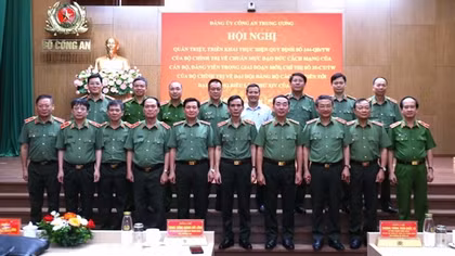 Đảng uỷ Công an Trung ương quán triệt, triển khai thực hiện Quy định số 144 và Chỉ thị số 35 của Bộ Chính trị