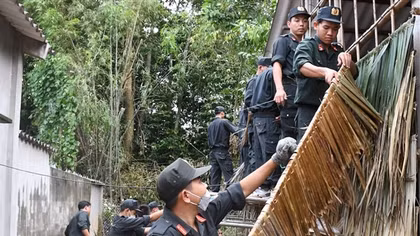 Cảnh sát cơ động Công an tỉnh Trà Vinh sẵn sàng trong mọi tình huống