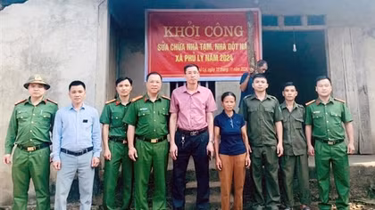 Thái Nguyên: Công an huyện Phú Lương chung tay xóa nhà tạm, nhà dột nát