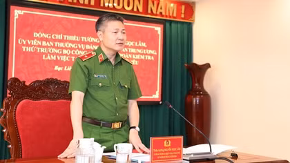 Thứ trưởng Nguyễn Ngọc Lâm kiểm tra công tác tại Công an tỉnh Bạc Liêu