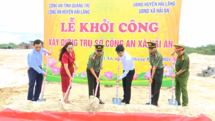 Phát động khởi công xây dựng 40 trụ sở Công an xã tại Quảng Trị