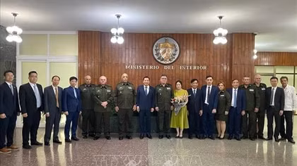 Việt Nam và Cuba thắt chặt hợp tác trong lĩnh vực an ninh