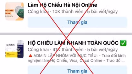 Cảnh báo bị chiếm đoạt thông tin cá nhân khi nhờ làm hộ chiếu nhanh trên mạng