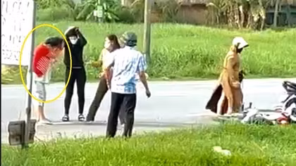 Người phụ nữ đang mang thai gần sinh bị con nợ hành hung