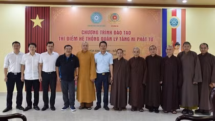 Đào tạo thí điểm Hệ thống quản lý tăng ni, phật tử