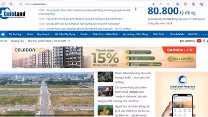 Xử phạt Trang thông tin điện tử tổng hợp cafeland.vn vì hoạt động "báo hóa"