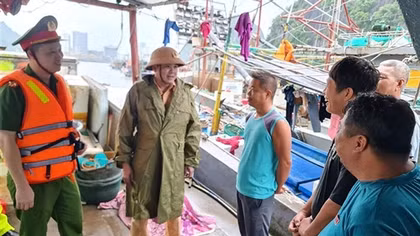 Công an tỉnh Quảng Ninh chủ động ứng phó với cơn bão số 2