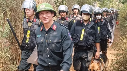 Lính cơ động đánh án trên cao nguyên