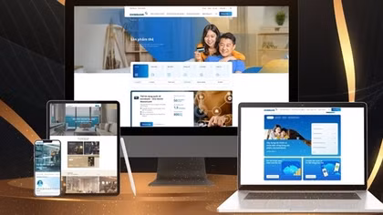Eximbank thay đổi giao diện website