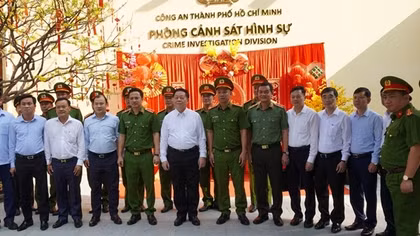 Trưởng Ban Tuyên giáo Trung ương thăm và chúc Tết Công an TP Hồ Chí Minh