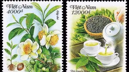Giới thiệu cây chè và văn hóa trà của người Việt Nam trên tem bưu chính