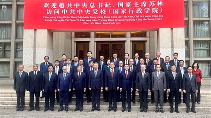 Tổng Bí thư, Chủ tịch nước Tô Lâm thăm và làm việc tại Trường Đảng Trung ương Trung Quốc
