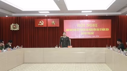 Đẩy nhanh tiến độ giải ngân vốn đầu tư năm 2024 đối với Công an các đơn vị, địa phương khu vực phía Bắc