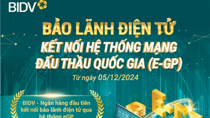 Ngân hàng tiên phong kết nối Mạng đấu thầu quốc gia để triển khai bảo lãnh dự thầu điện tử