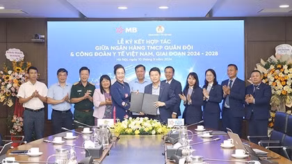 MB ký kết hợp tác với Công đoàn Y tế Việt Nam
