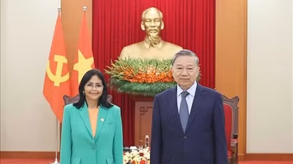 Tổng Bí thư Tô Lâm tiếp Phó Tổng thống thường trực Venezuela