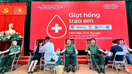 Lan tỏa Chương trình hiến máu tình nguyện "Giọt hồng trao em"