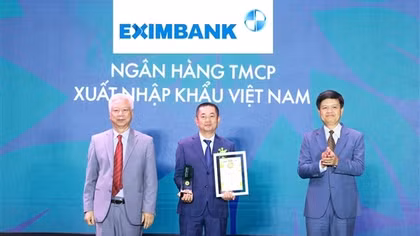 Eximbank nhận giải thưởng Thương hiệu mạnh Việt Nam 2024
